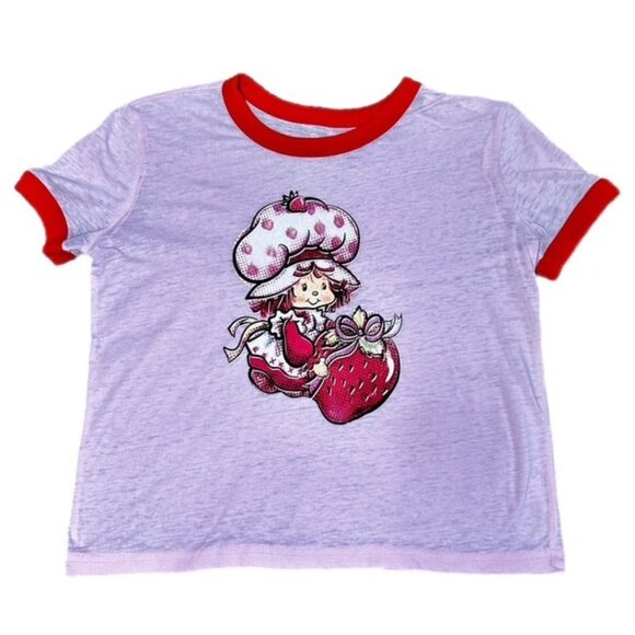 Strawberry Shortcake Character T-Shirt Pink and Red Size L - Picture 1 of 5